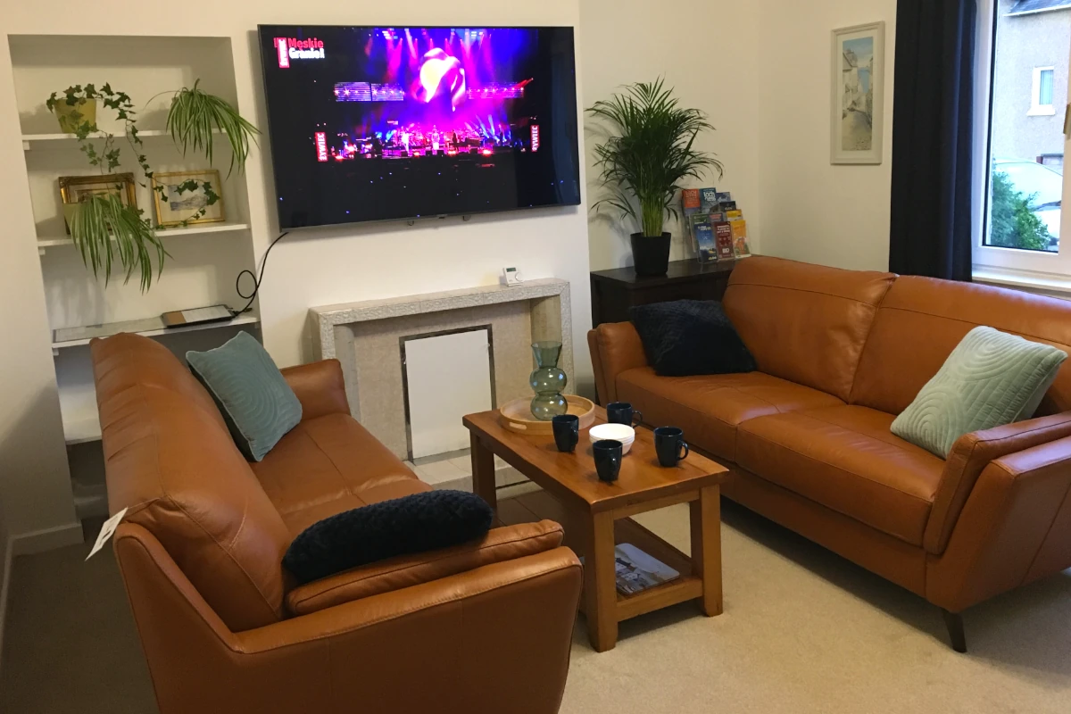 Living area at Columba House